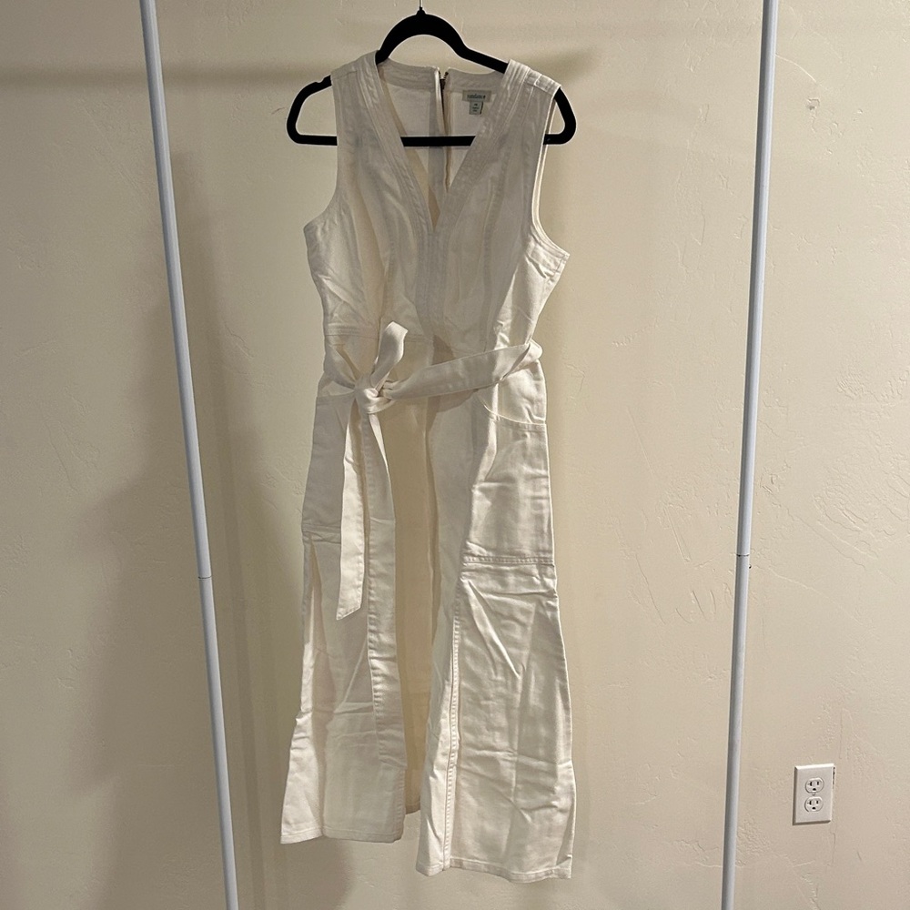 Sundance Cream Sleeveless Jumpsuit